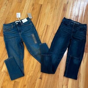 Bundle of dark wash jeans